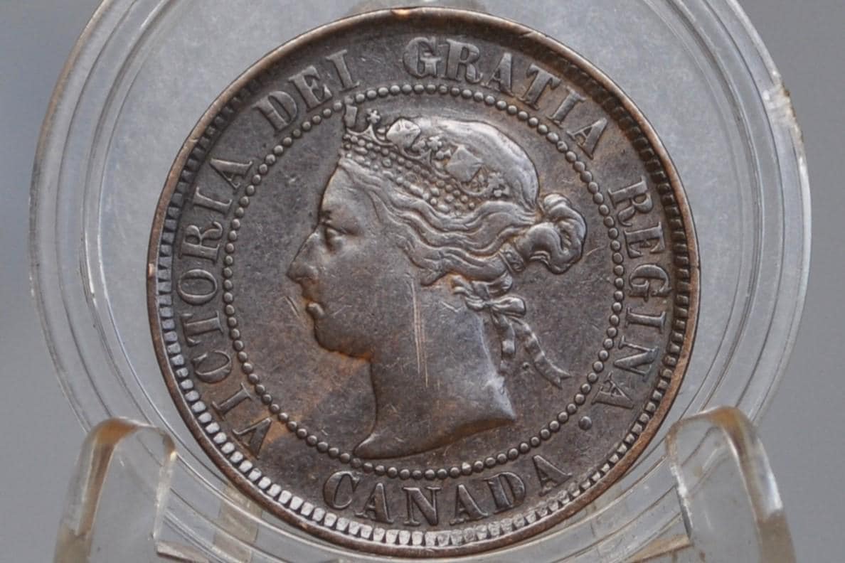 1884 Canadian Cent - Choose by Coin / Grade, Nice Coin - 1884 Penny Canada 1 Cent 1884