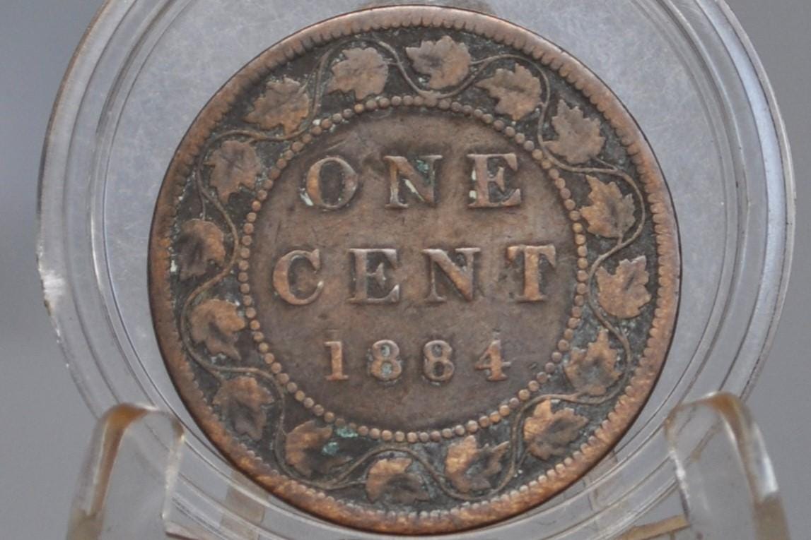 1884 Canadian Cent - Choose by Coin / Grade, Nice Coin - 1884 Penny Canada 1 Cent 1884