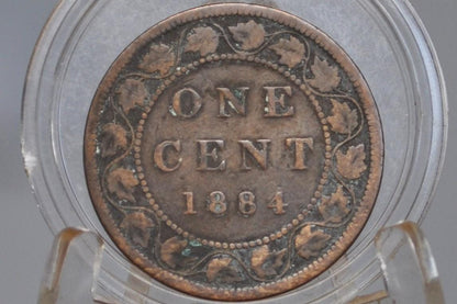 1884 Canadian Cent - Choose by Coin / Grade, Nice Coin - 1884 Penny Canada 1 Cent 1884