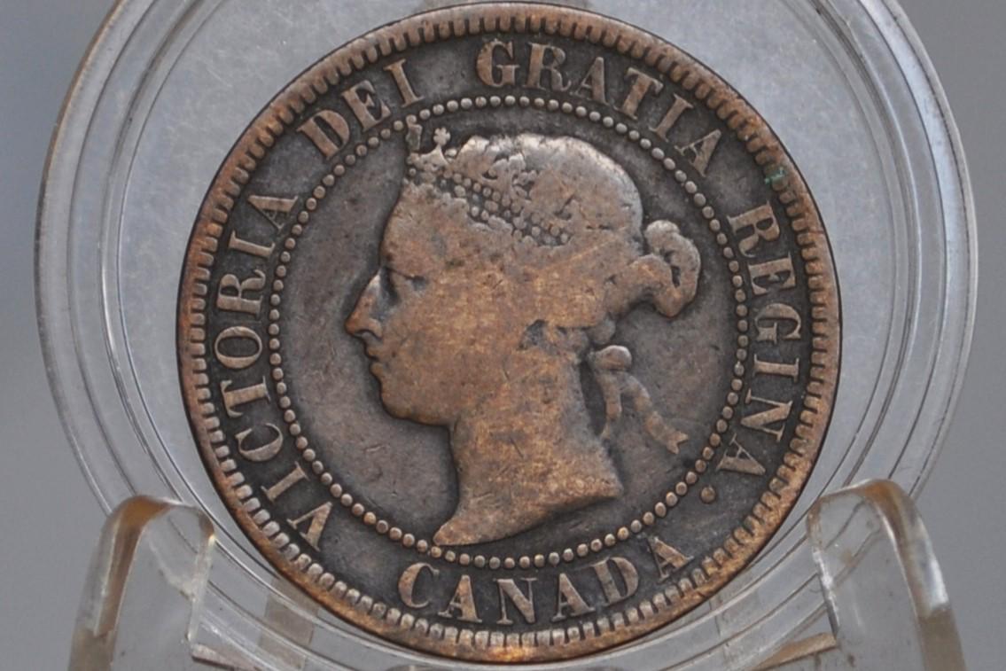 1884 Canadian Cent - Choose by Coin / Grade, Nice Coin - 1884 Penny Canada 1 Cent 1884