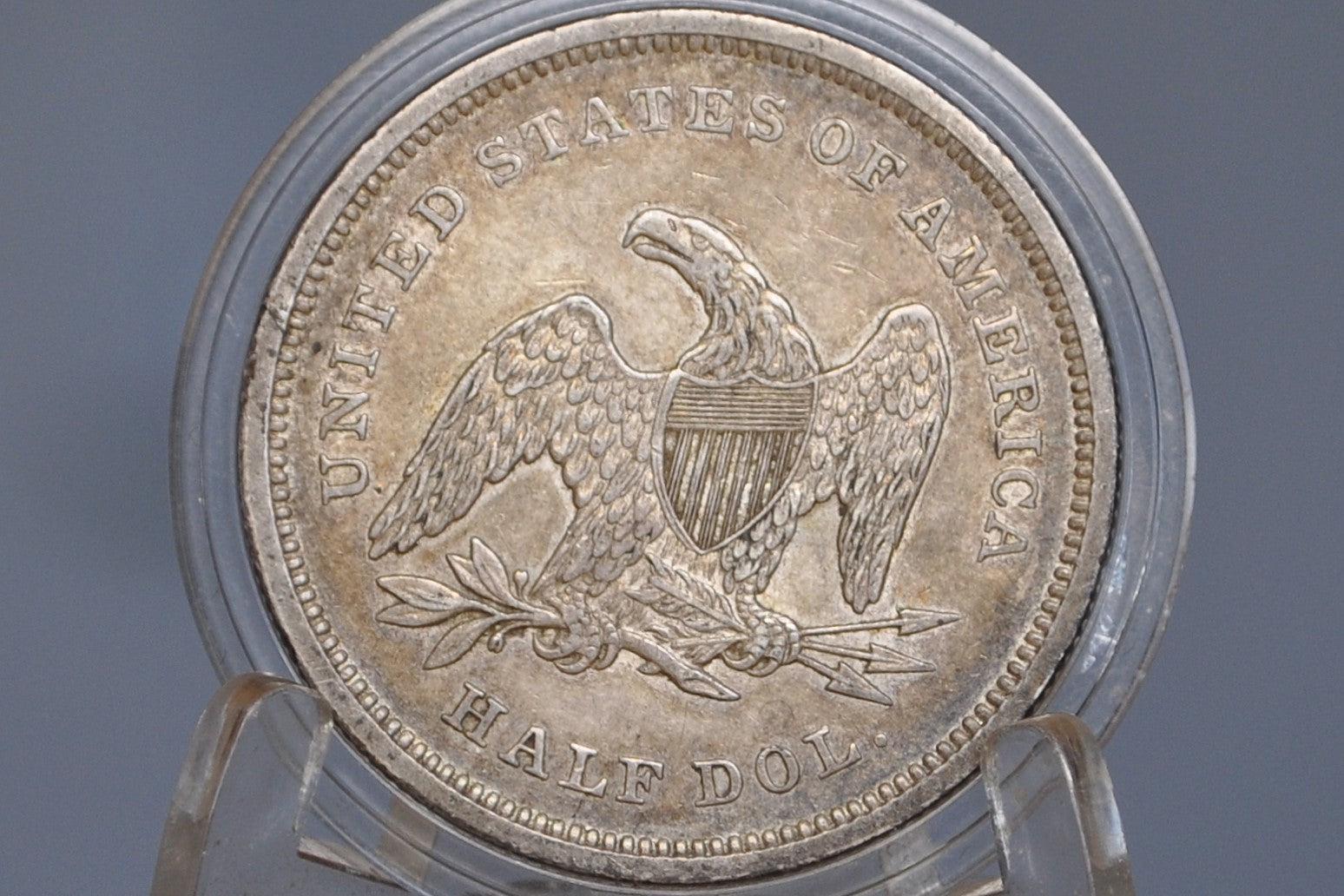 1840 Seated Liberty Half Dollar - MS62, Beautiful Coin - 1840 Liberty Seated Silver Half Dollar Small Letter