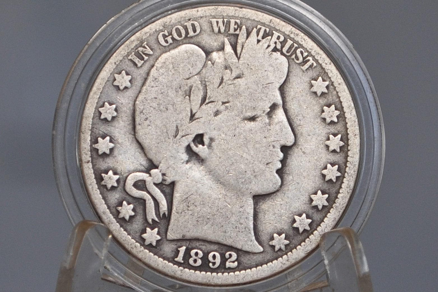 1892-O Barber Half Dollar - G+ (Good6+) - New Orleans Mint 1892 Barber Silver Half Dollar Key Date / Low Mintage Date!
