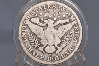 1892-O Barber Half Dollar - G+ (Good6+) - New Orleans Mint 1892 Barber Silver Half Dollar Key Date / Low Mintage Date!