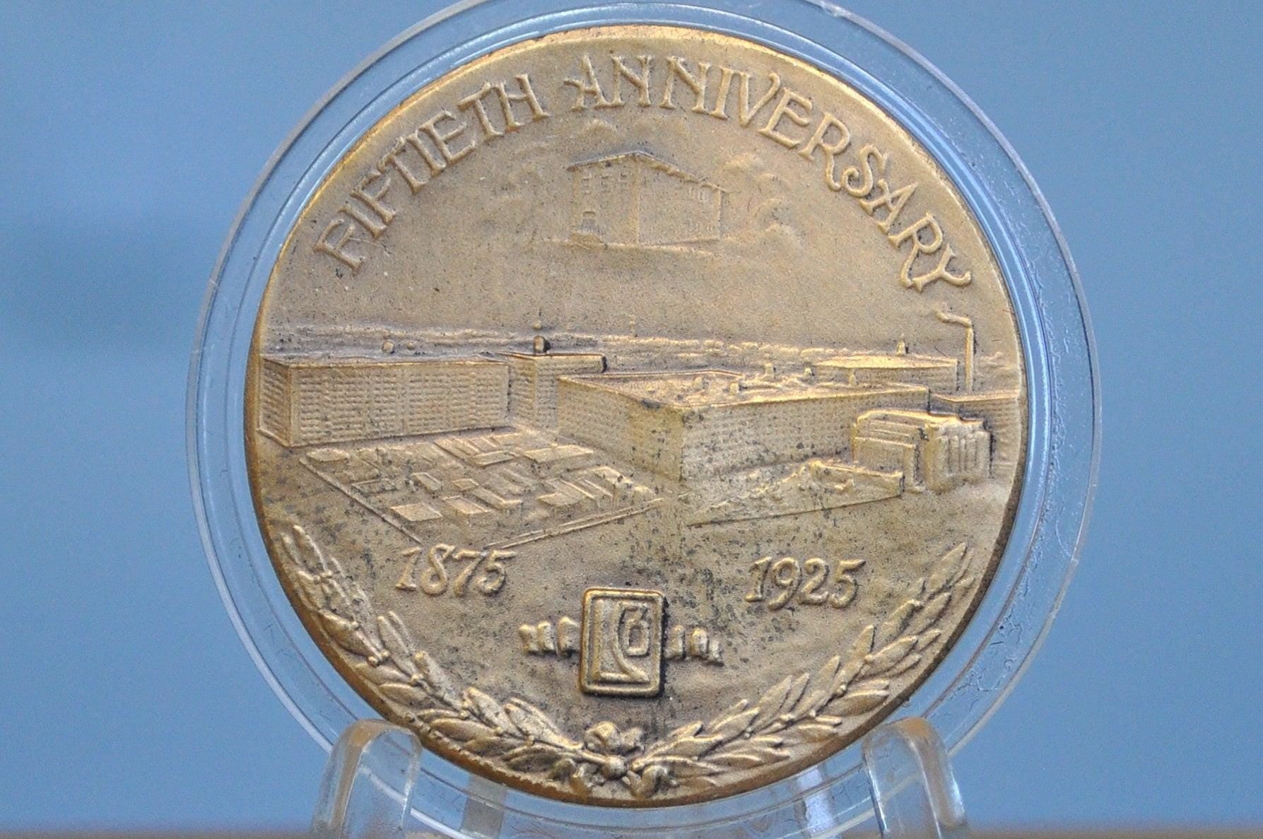 John Larkin Buffalo, New York 50th Anniversary Medallion - Fiftieth Anniversary 1875-1925 John Larkin Token