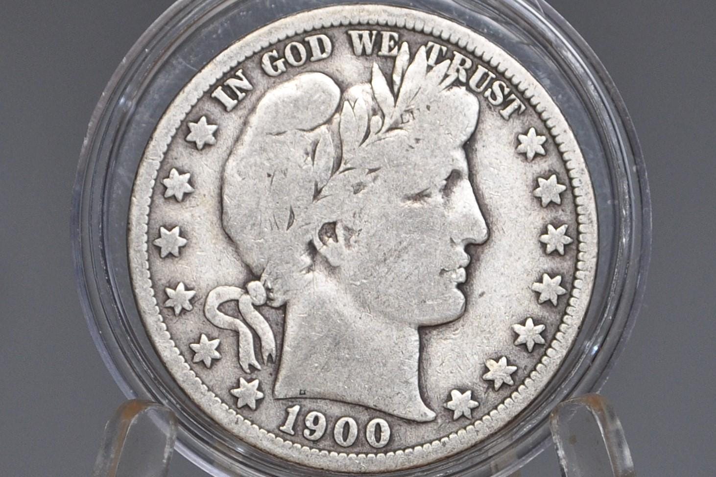 1900-O Barber Half Dollars, P,O,S Mints - Choose by Mint & Grade / Condition - 1900 Barber Silver Half Dollar 1900 New Orleans Mint