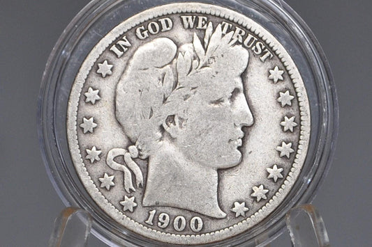 1900-O Barber Half Dollars, P,O,S Mints - Choose by Mint & Grade / Condition - 1900 Barber Silver Half Dollar 1900 New Orleans Mint