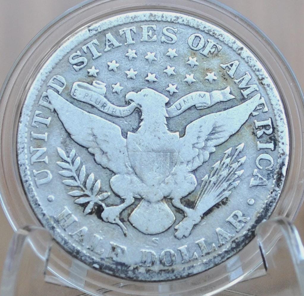 1905 Barber Silver Half Dollars, P,O,S Mints - Choose by Mint / Grade San Francisco Mint 1905 Half Dollar 1905 Barber 50 Cent