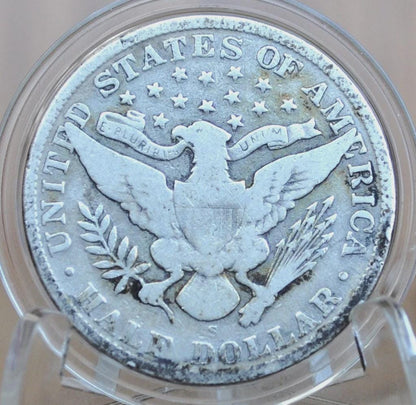 1905 Barber Silver Half Dollars, P,O,S Mints - Choose by Mint / Grade San Francisco Mint 1905 Half Dollar 1905 Barber 50 Cent