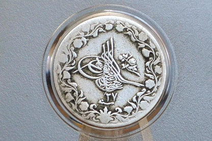 5/10 Qirsh Abdul Hamid II 1884 - 1884 Abdul Hamid II 5/10 Qirsh