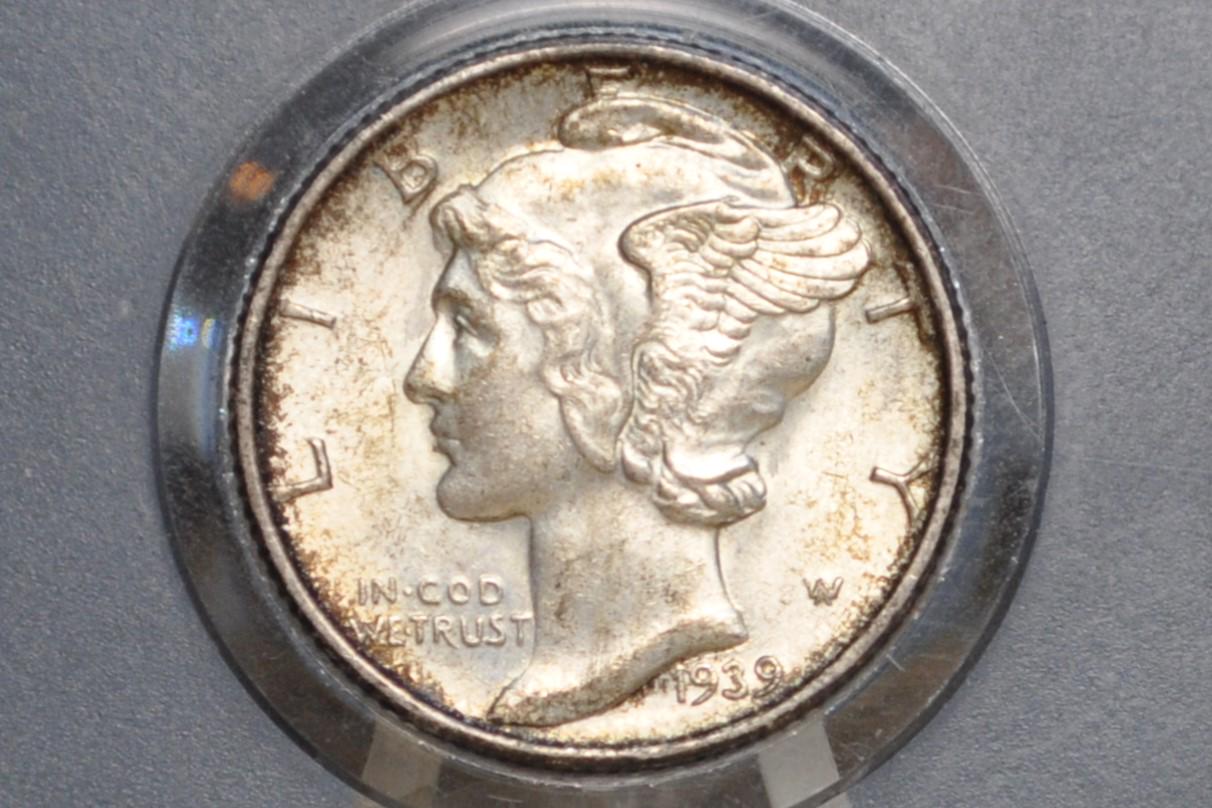 1939 Mercury Silver Dimes P,D,S - Choose by Mint & Grade - 1939D Mercury Head / 1939 S Liberty Head Dime - Winged Liberty Head 1939P