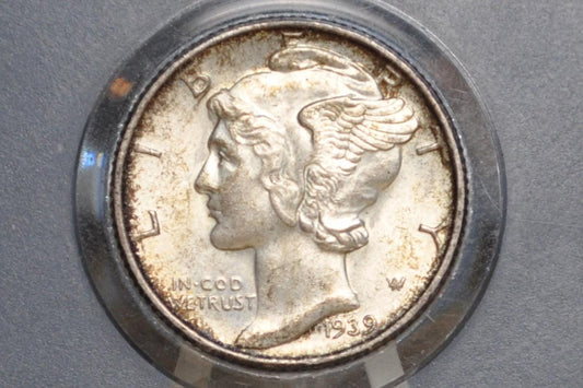 1939 Mercury Silver Dimes P,D,S - Choose by Mint & Grade - 1939D Mercury Head / 1939 S Liberty Head Dime - Winged Liberty Head 1939P
