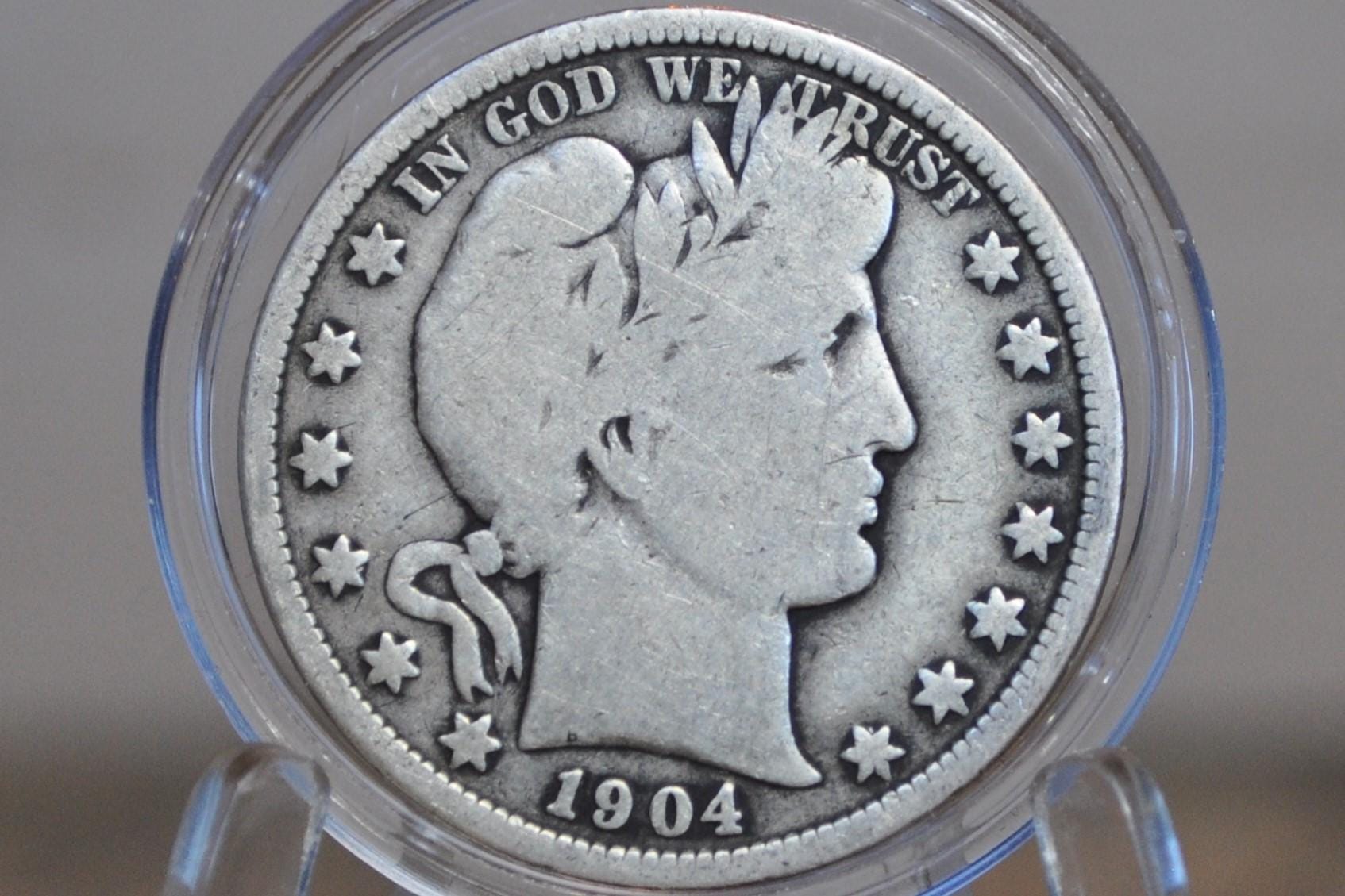 1904 Barber Half Dollars P,O,S Mints - Choose by Mint / Grade - 1904O Barber Silver Half Dollar 1904 S New Orleans Mint - Better Dates