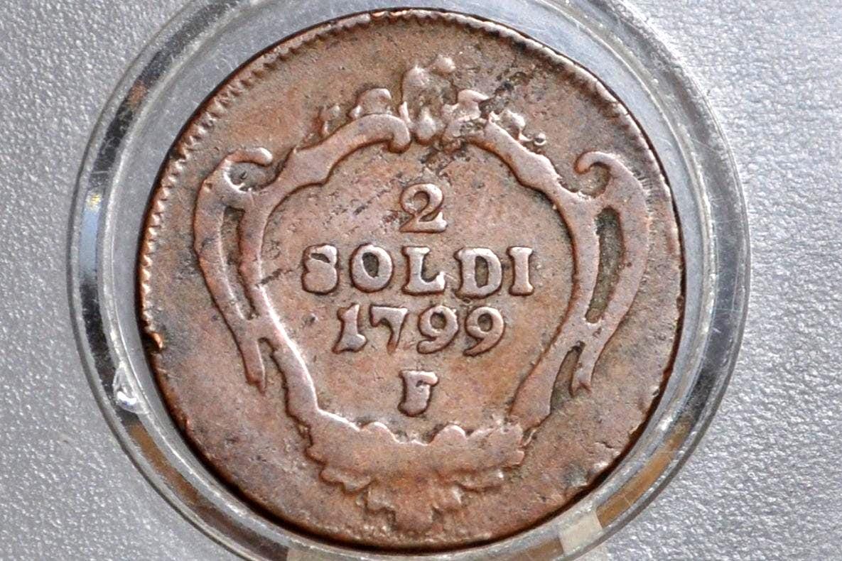 1799 Italian States Gorizia 2 Soldi - Great Condition - 1799 F Two Soldi Italy - Cool Coin, Rare