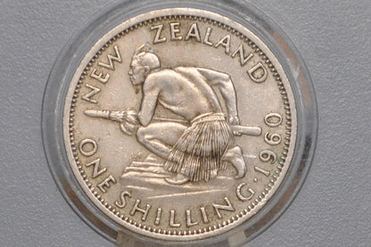 New Zealand Shillings - Choose by Coin! - 50% Silver - 1934 New Zealand One Shilling 1948, Low Mintage Coins