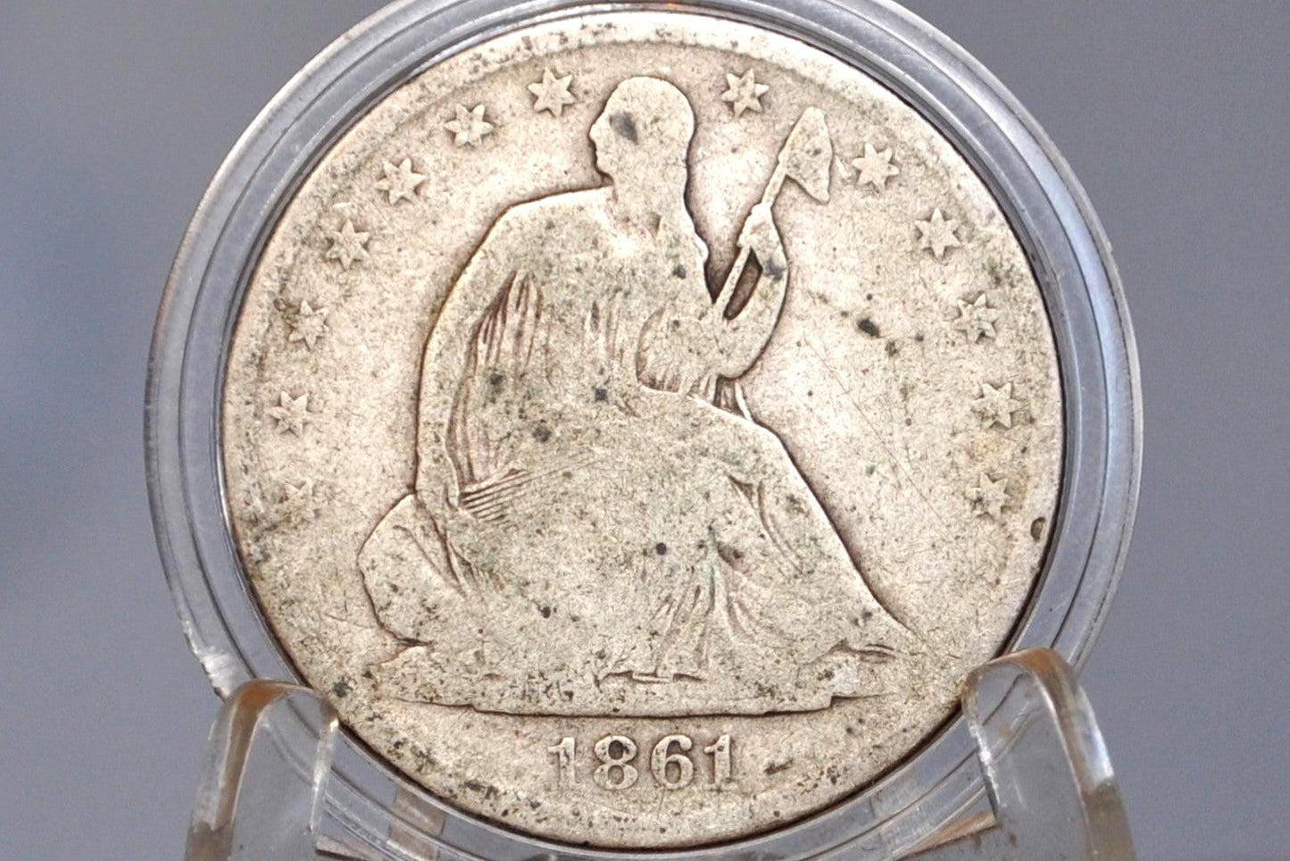 1861-O Seated Liberty Half Dollar - Good - 1861 O Liberty Seated Silver Half Dollar