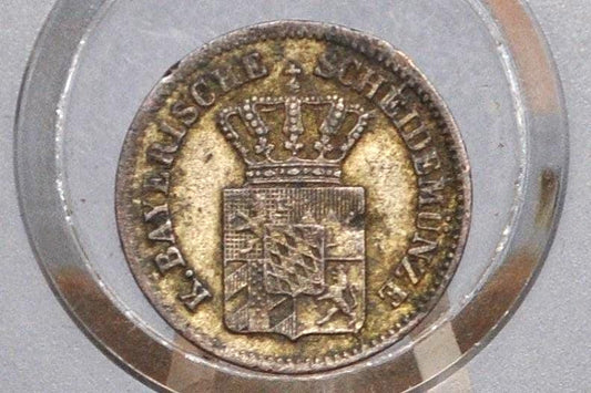 1871 German States 1 Kreuzer - Bavaria - Great Condition, XF - Ludwig II - One Kreuzer 1871