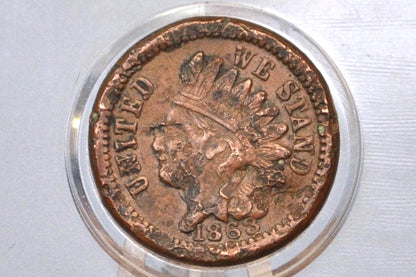 1863 Civil War Token - Army and Navy - Damaged, Lower Cost CWT - Civil War Tokens 1863