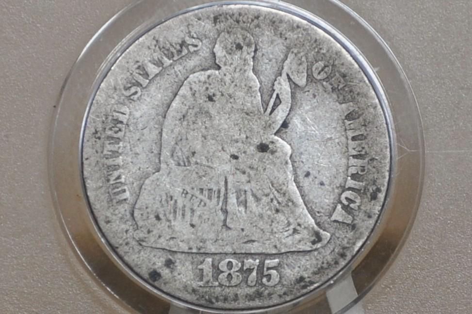 1875 Seated Liberty Dimes - Choose by Mint & Grade / Condition - 1875S Liberty Seated Silver Dime 1875 CC Dime -