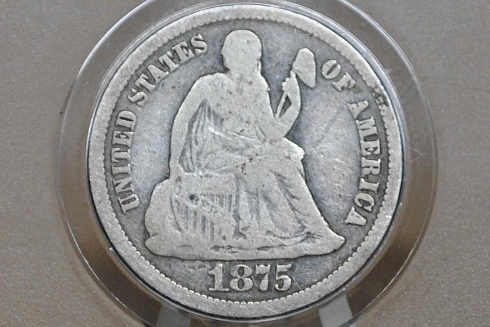 1875 Seated Liberty Dimes - Choose by Mint & Grade / Condition - 1875S Liberty Seated Silver Dime 1875 CC Dime -