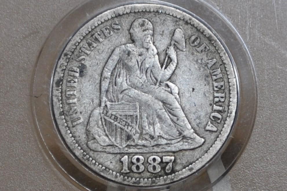 1887 Seated Liberty Dimes - Choose by Grade / Condition! - 1887 Silver Dime / 1887 Liberty Seated Dime - US Historic Coin
