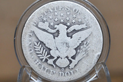 1896-O Barber Half Dollar - Fine - New Orleans Mint 1896 Half Dollar 1896 O Barber Silver Half, Semi-Key Date / Low Mintage Date!