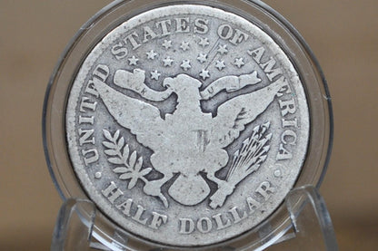 1896-O Barber Half Dollar - Fine - New Orleans Mint 1896 Half Dollar 1896 O Barber Silver Half, Semi-Key Date / Low Mintage Date!