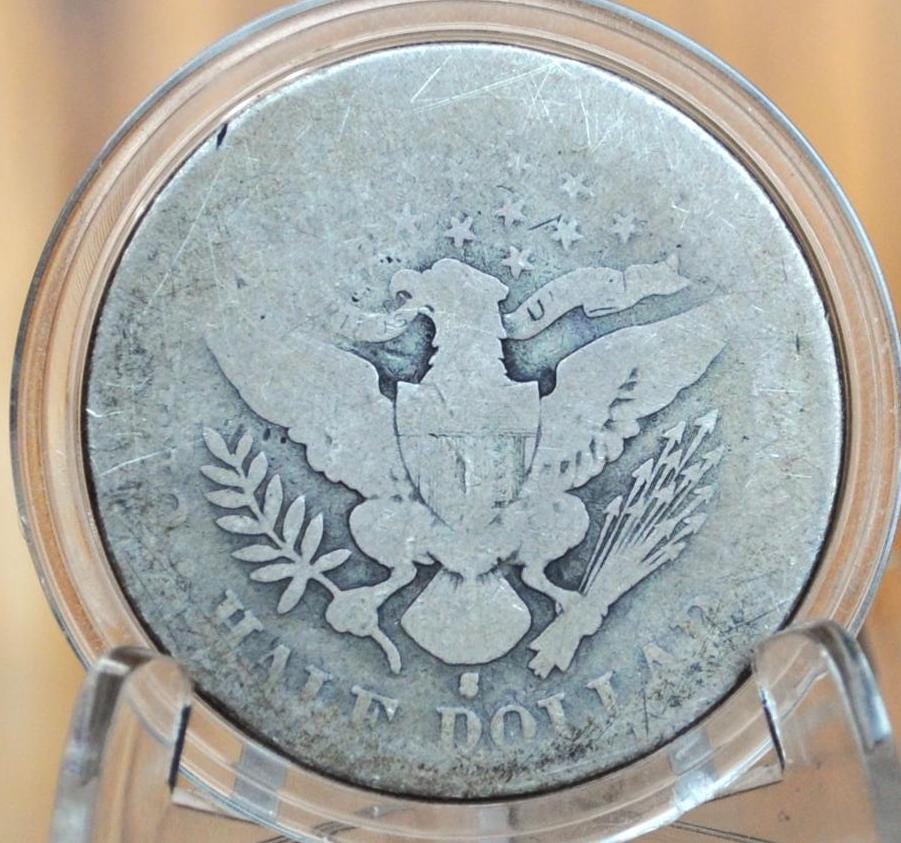 1896 Barber Half Dollars, P,O,S Mints - Choose by Mint & Grade - 1896 S Half Dollar 1896 O Barber Silver Half 1896P, Low Mintage Date!