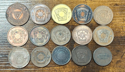 Masonic Pennies From Varying Chapters 15 To Choose From - Freemasonry Fifteen Chapters One Pennies to Choose from!!!