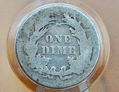 1890 Seated Liberty Dime - G (Good) - Philadelphia Mint - 1890 Silver Dime / 1890-P US Dime