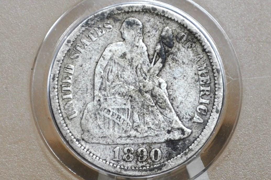 1890 Seated Liberty Dime - Choose by Grade & Mint - 1890 S Silver Dime / 1890-P US Dime