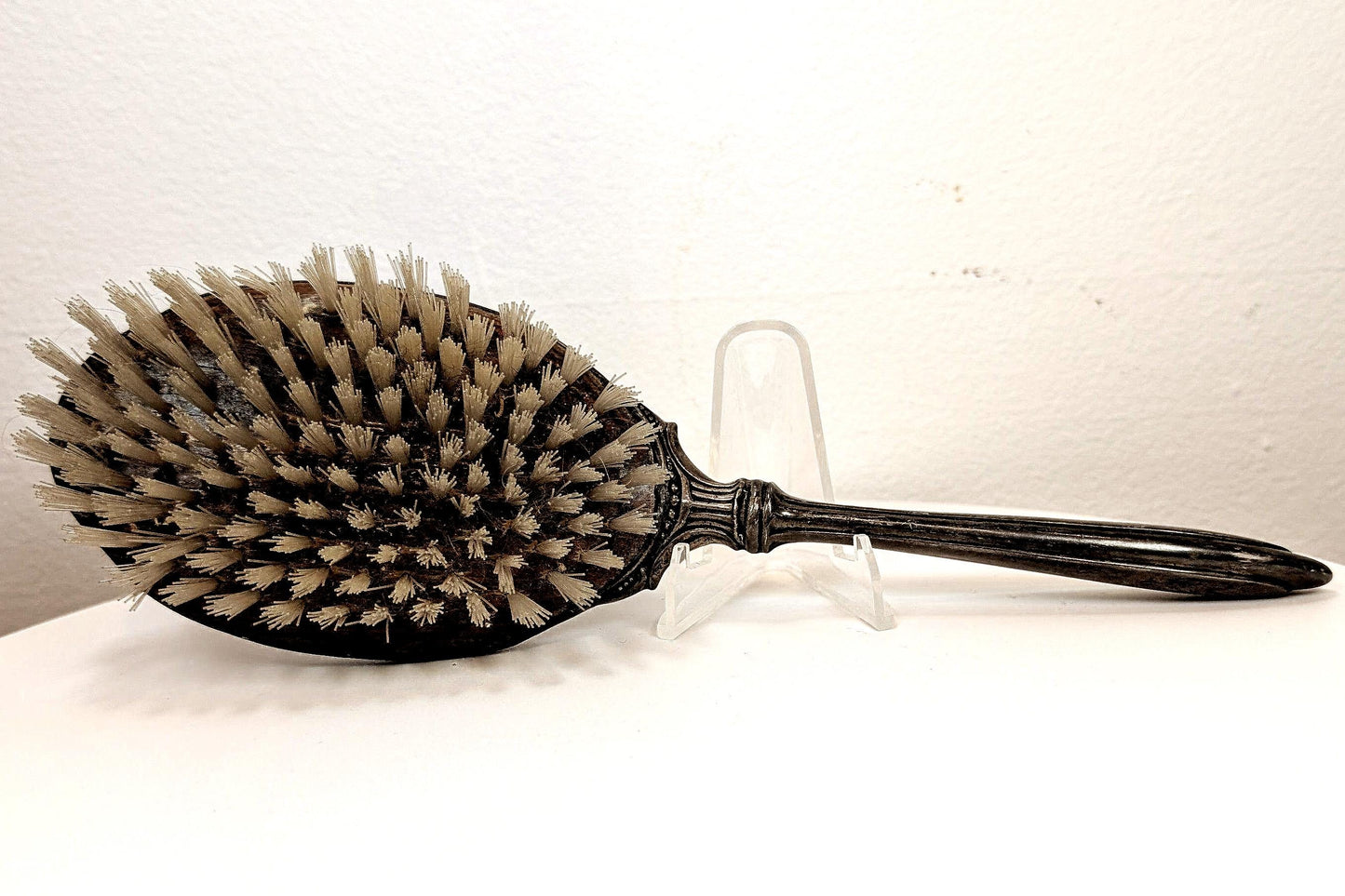 Antique Sterling Silver Hairbrush - Tested Sterling Silver - Antique Hairbrush - Chip on Handle