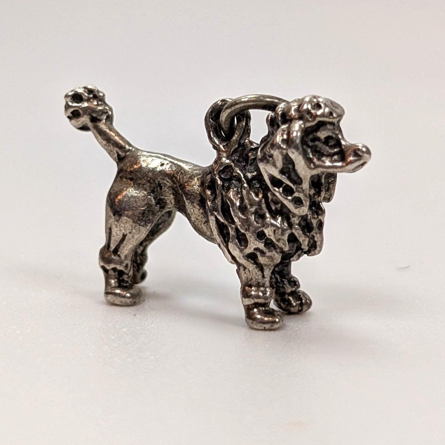 Vintage Sterling Poodle Charm - 925 Silver Show Dog- 4.13 Grams