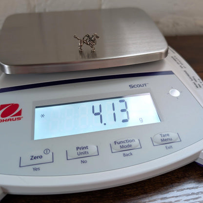 Vintage Sterling Poodle Charm - 925 Silver Show Dog- 4.13 Grams