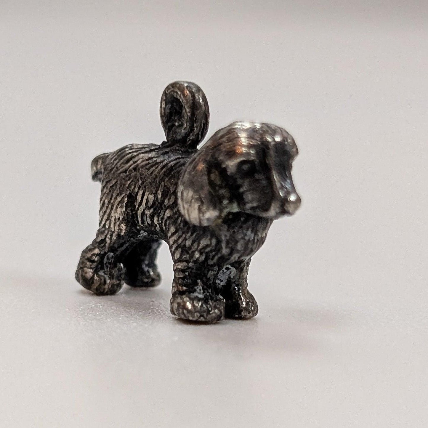 Vintage Sterling Dog Charm - 925 Silver Hunting Dog - Spaniel - Setter