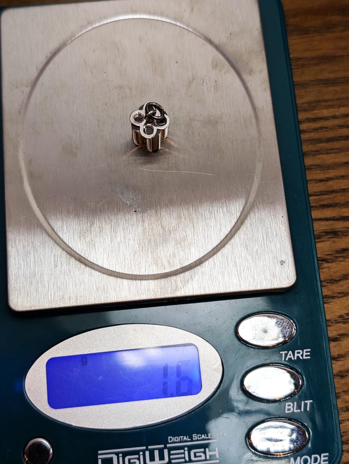 Vintage Sterling Poker Chip Dispenser Charm - Articulating 925 Jewelry