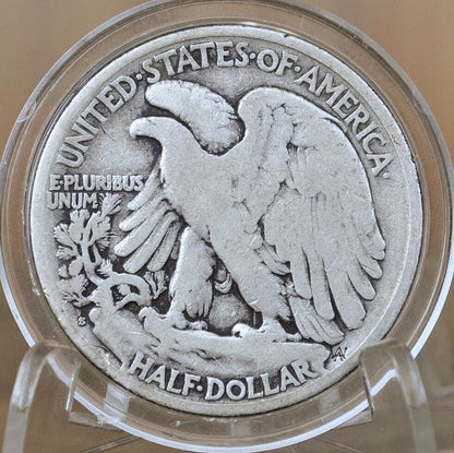 1921-S Walking Liberty Silver Half Dollar - VG (Very Good) -Key Date- San Francisco Mint- 1921 S WLH - Half Dollar 1921S Liberty WLH 1921S