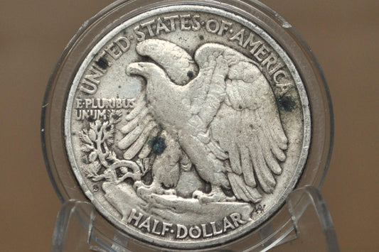 1920-S Walking Liberty Silver Half Dollar - VG (Very Good) Grade / Condition - San Francisco Mint - 1920 S Half Dollar / 1920 S WLH