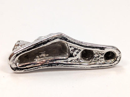 Rocher Perce Rock Formation Abstract Sterling Silver Charm - Quebec City Canada Landmark Silver Pendant