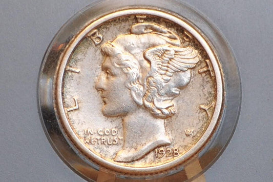 1928 S Mercury Silver Dime - Choose by Grade / Condition - San Francisco Mint - 1928 S Liberty Head Silver Dime