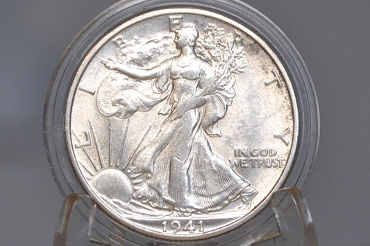 1941-S Walking Liberty Silver Half Dollar - F-AU (Fine to About Unc.) Choose by Grade - San Francisco Mint -1941S Half Dollar - Wlh 1941S