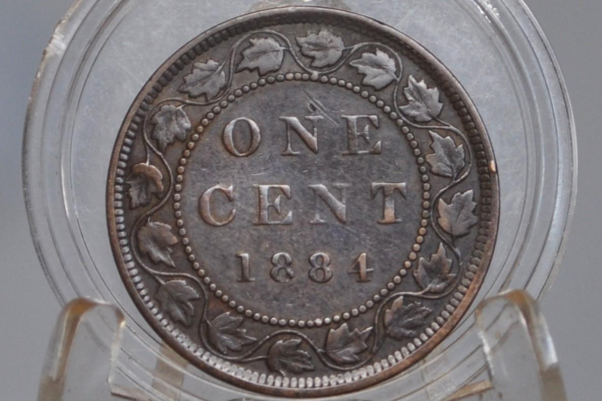 1884 Canadian Cent - Choose by Coin / Grade, Nice Coin - 1884 Penny Canada 1 Cent 1884