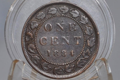 1884 Canadian Cent - Choose by Coin / Grade, Nice Coin - 1884 Penny Canada 1 Cent 1884