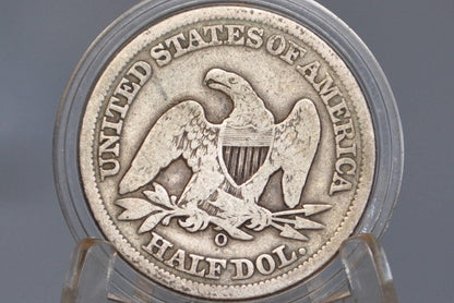 1855-O Seated Liberty Half Dollar - Good Grade / Condition - 1855O Liberty Seated Silver Half Dollar With Arrows