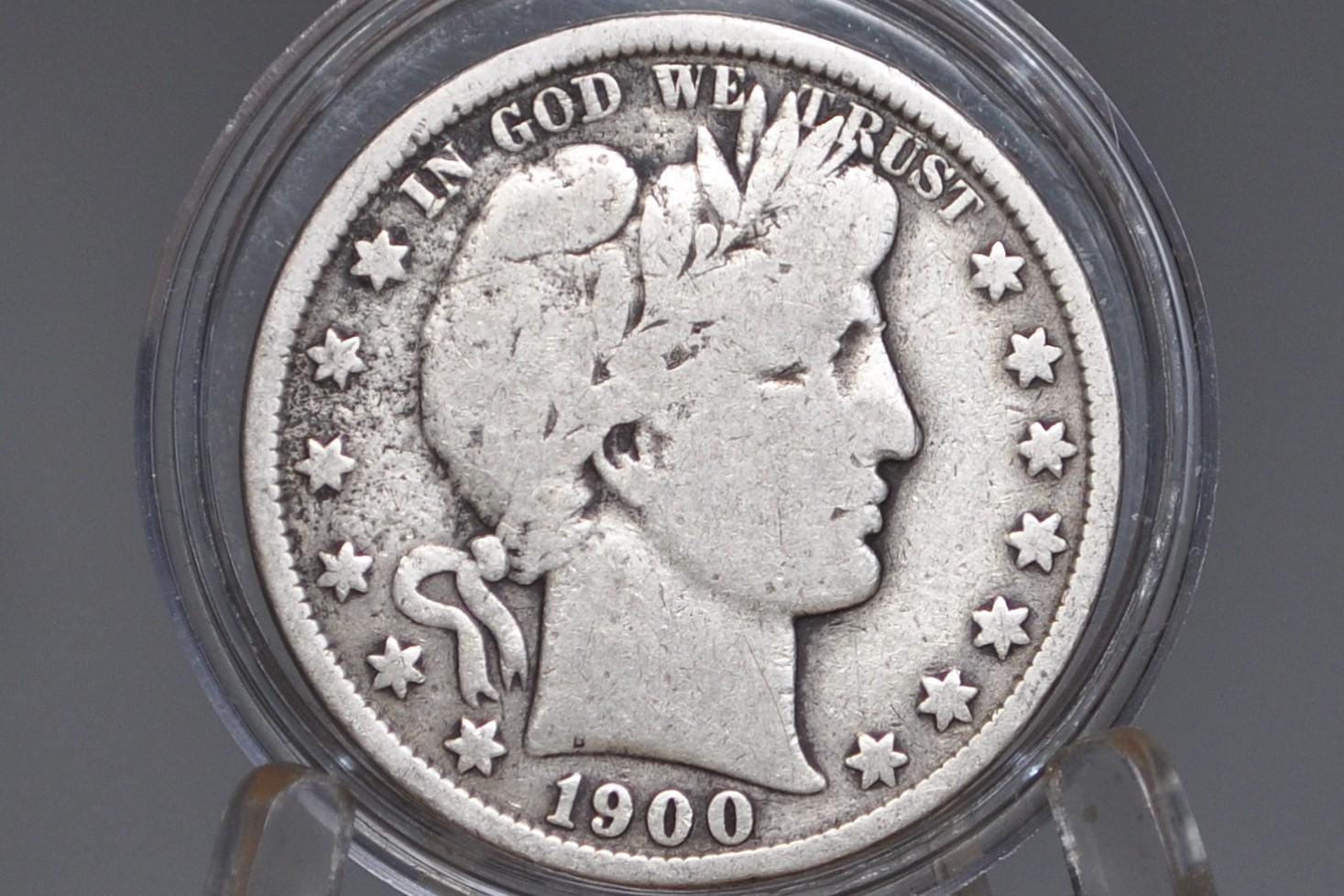 1900-O Barber Half Dollars, P,O,S Mints - Choose by Mint & Grade / Condition - 1900 Barber Silver Half Dollar 1900 New Orleans Mint