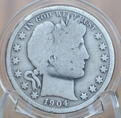 1904 Barber Half Dollars P,O,S Mints - Choose by Mint / Grade - 1904O Barber Silver Half Dollar 1904 S New Orleans Mint - Better Dates