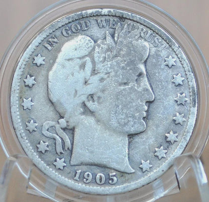 1905 Barber Silver Half Dollars, P,O,S Mints - Choose by Mint / Grade San Francisco Mint 1905 Half Dollar 1905 Barber 50 Cent
