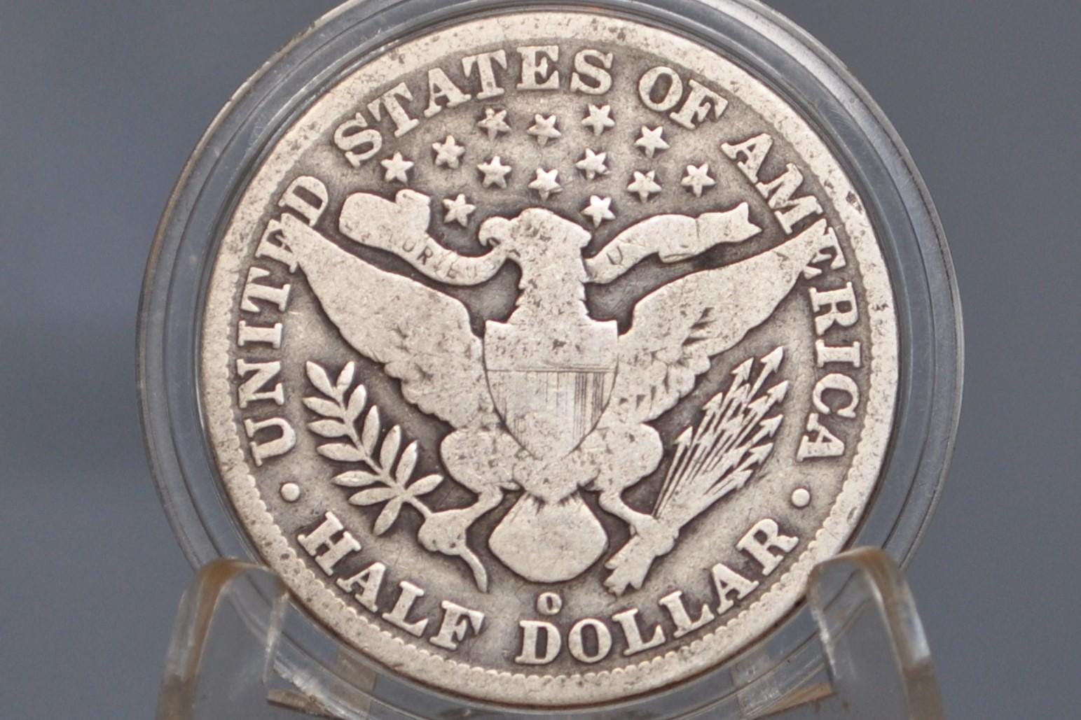 1907 Barber Silver Half Dollars, P,D,O,S Mints - Choose by Mint & Grade/Condition, 1907 D Half Dollar 1907S Barber 1907 O