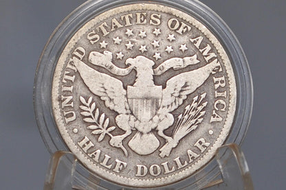 1907 Barber Silver Half Dollars, P,D,O,S Mints - Choose by Mint & Grade/Condition, 1907 D Half Dollar 1907S Barber 1907 O