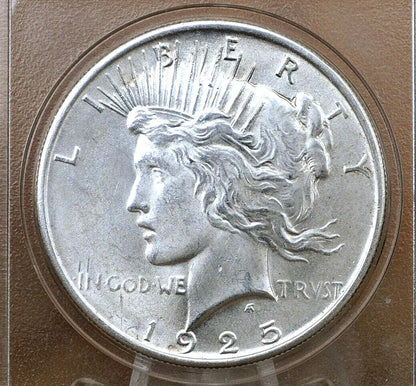 1925 Peace Silver Dollar - Choose by Grade, XF-BU (Extra Fine to Uncirculated) - Philadelphia Mint - 1925 P Peace Dollar 1925 Silver Dollar