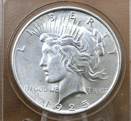 1925 Peace Silver Dollar - Choose by Grade, XF-BU (Extra Fine to Uncirculated) - Philadelphia Mint - 1925 P Peace Dollar 1925 Silver Dollar